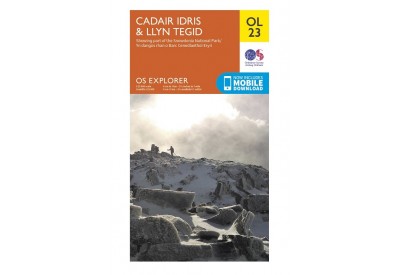 OS Explorer Map OL23 - Cadair Idris & Llyn Tegid (1:25,000 scale)